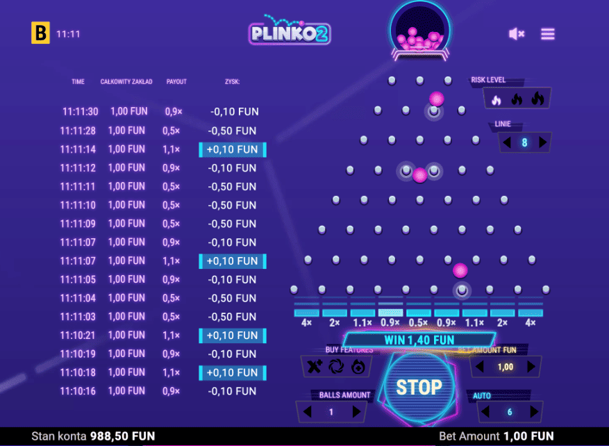 Jak grać w Plinko 2