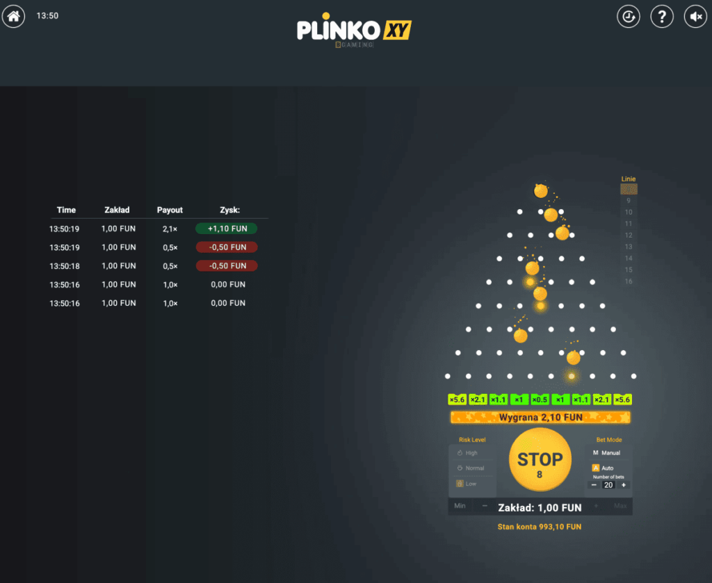 Jak grać w Plinko XY